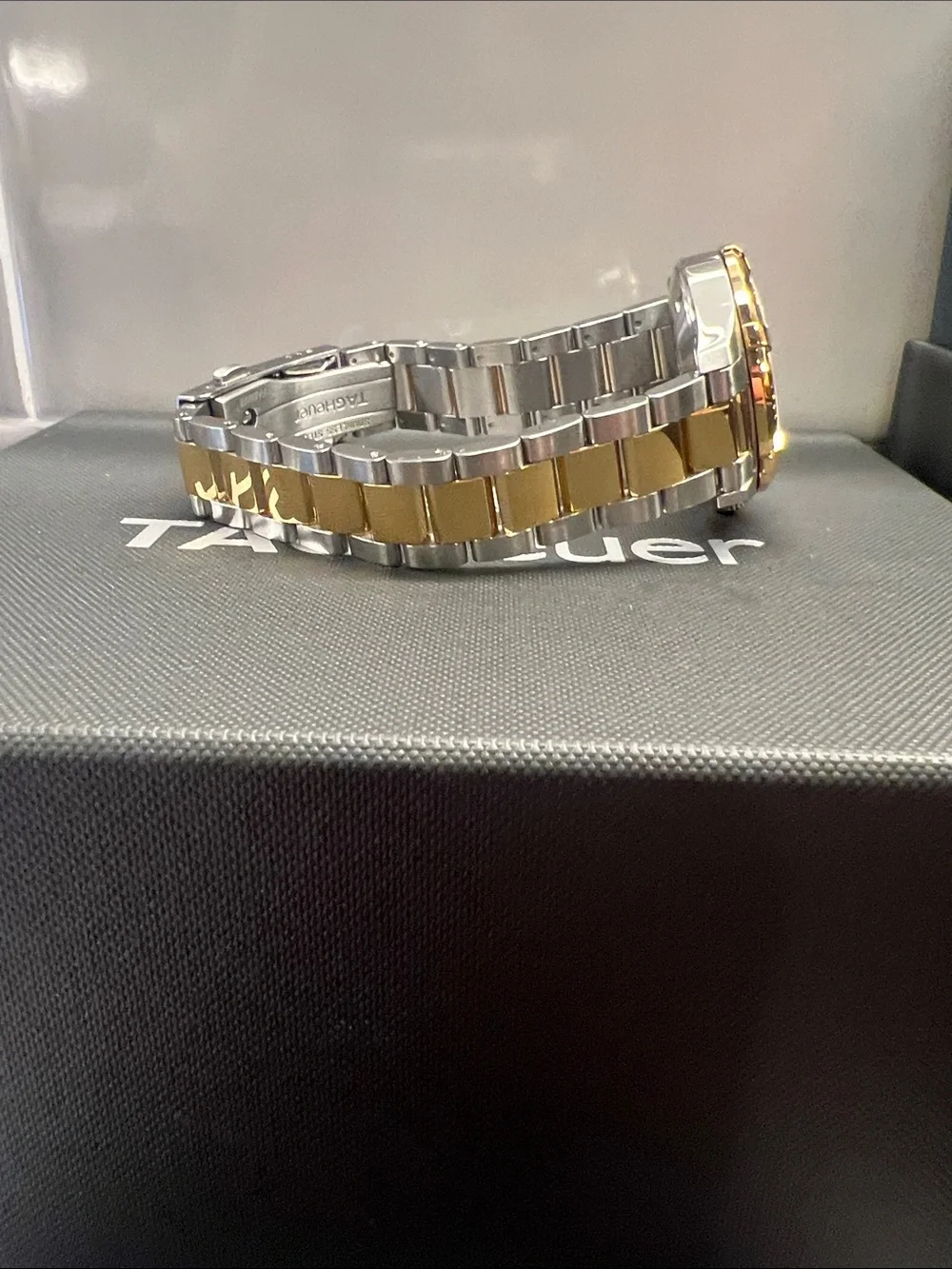 Tag Heuer Ladies Aquaracer SS and Gold w/Diamond markers - WBD1322.BB0320